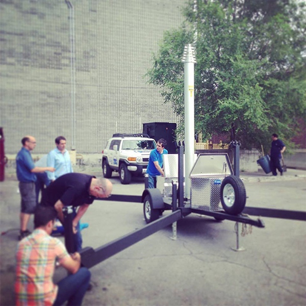 Non Locking Pneumatic Mast